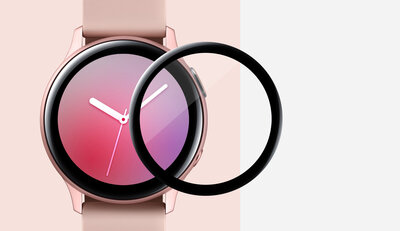 3D-Schutzglas Mosh Tempered Glass Protector 0.5mm für Samsung Galaxy Watch Active2 44mm