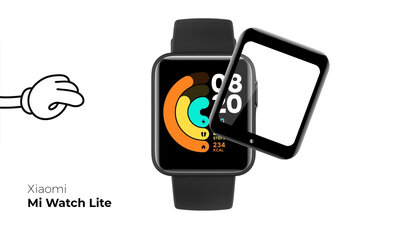 3D-Schutzglas Mosh Tempered Glass Protector 0.5mm für Xiaomi Mi Watch Lite