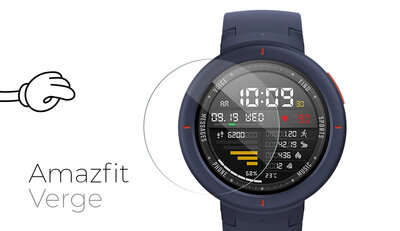 Schutzglas Mosh Tempered Glass Protector 0.3mm für Amazfit Verge