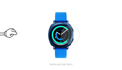 Schutzglas Mosh Tempered Glass Protector 0.3mm für Samsung Gear Sport