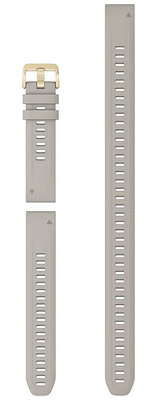 Silikon-Uhrenarmband Garmin 20mm (für Garmin Fenix 8/7S/6S (43mm), u. a.), grau, QuickFit, + verlängerter Teil, 010-13027-00