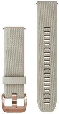Silikon-Uhrenarmband Garmin 20mm (für Venu, Venu Sq, Venu 2 plus u.a.), beige, Quick Release, 010-13114-02