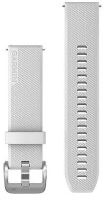 Silikon-Uhrenarmband Garmin 20mm (für Venu Sq, Venu 2 plus u.a.), weiß, Quick Release, 010-13114-01