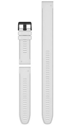 Silikon-Uhrenarmband Garmin 26mm (für Garmin Fenix 8/7X/6X (51mm), Tactix u.a.), weiß, QuickFit, 010-12903-00