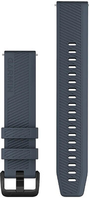 Silikon-Uhrenarmband Garmin 20mm (für Venu, Venu Sq, Venu 2 plus u.a.), blau V1, Quick Release, 010-13076-01