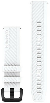 Silikon-Uhrenarmband Garmin 20mm (für Venu, Venu Sq, Venu 2+ u.a.), weiß, Quick Release, 010-13076-02