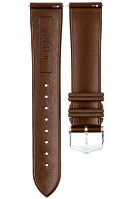 Kautschuk-Uhrenarmband Hirsch Hevea L 40458815-2, braun, Naturkautschuk, Länge L, Quick Release