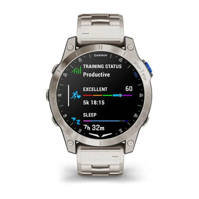 Garmin D2 Mach 1, Vented Titanium Bracelet (+ Ersatzband)