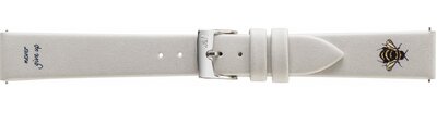 Leder-Uhrenarmband Morellato Emotion S 5331C47.800, weiß, Quick Release
