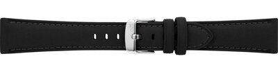 Leder-Uhrenarmband Morellato Flake 5615D60.019 M, schwarz, recyceltes Material
