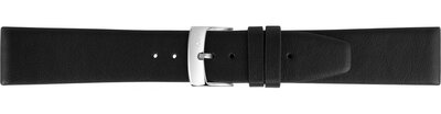 Leder-Uhrenarmband Morellato Fuji 5479D36.019 M, schwarz, recyceltes Material