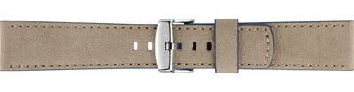 Leder-Uhrenarmband Morellato Origami 5480D35.029 M, grau, recyceltes Material