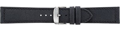 Textil-Uhrenarmband Morellato Corfu 5390D12.019 M, schwarz, recyceltes Material
