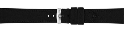 Leder-Uhrenarmband Morellato Cordura 2 2779110.019 M, schwarz, Kunstleder