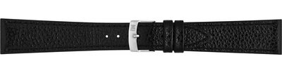 Leder-Uhrenarmband Morellato Dublino 0753333.019 L, schwarz