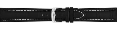 Leder-Uhrenarmband Morellato Plus 3252480.019 M, schwarz