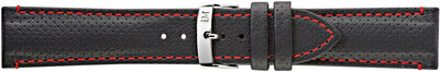 Leder-Uhrenarmband Morellato Race M 4909C18.883, schwarz