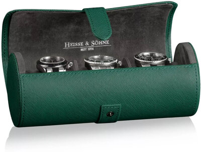 Uhrengehäuse Heisse & Söhne Rondo 3 70019-122, grün