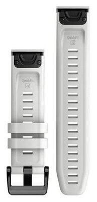 Silikon-Uhrenarmband Garmin 22mm (für Garmin Fenix 8/7/6 (47mm), Epix 2 u. a.), weiß V1, QuickFit, 010-13123-00