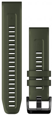 Silikon-Uhrenarmband Garmin 22mm (für Garmin Fenix 8/7/6 (47mm), Epix 2 u. a.), grün V1, QuickFit, 010-13111-03