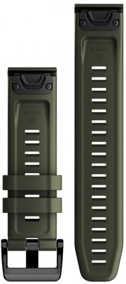 Silikon-Uhrenarmband Garmin 22mm (für Garmin Fenix 8/7/6 (47mm), Epix 2 u. a.), grün V1, QuickFit, 010-13111-03
