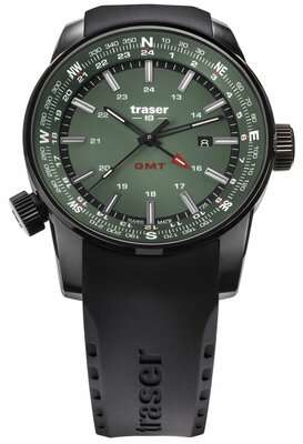 Traser P68 Pathfinder GMT Green 109744