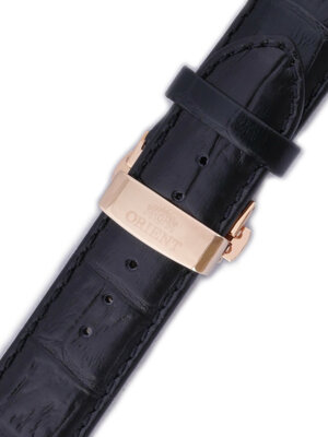 Leder-Uhrenarmband Orient UDCVWRB 24mm (für Modell ETAC), schwarz