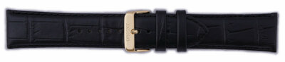 Leder-Uhrenarmband Orient UDEVDAB 24mm (für Modell FEUAG), schwarz