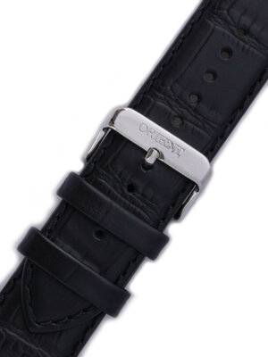 Leder-Uhrenarmband Orient UDEVDSB 24mm (für Modell FEUAG), schwarz