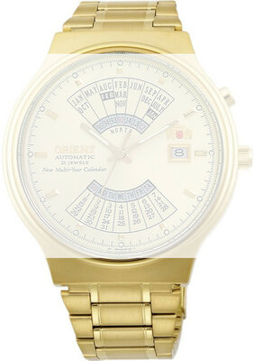 Edelstahlarmband Orient KCDQBGG 20mm (für Modell FEU00), goldfarben