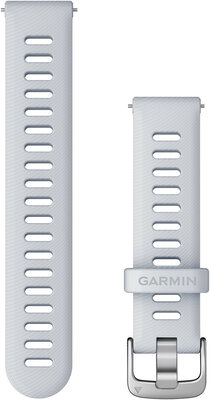 Silikon-Uhrenarmband Garmin 18mm (für Venu 2S, Vívoactive 4S, Vívomove 3S u. a.), weiß, Quick Release, 010-11251-3F