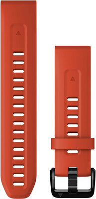 Silikon-Uhrenarmband Garmin 20mm (für Garmin Fenix 8/7S/6S (43mm), u.a.), rot V2, QuickFit, 010-13102-02