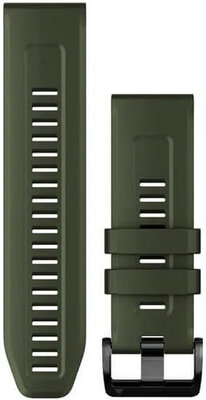 Silikon-Uhrenarmband Garmin 26mm (für Garmin Fenix 8/7X/6X (51mm), Tactix u. a.), grün V1, QuickFit, 010-13117-03