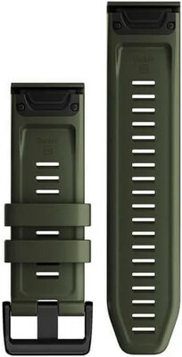 Silikon-Uhrenarmband Garmin 26mm (für Garmin Fenix 8/7X/6X (51mm), Tactix u. a.), grün V1, QuickFit, 010-13117-03