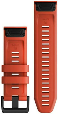 Silikon-Uhrenarmband Garmin 26mm (für Garmin Fenix 8/7X/6X (51mm), Tactix u. a.), rot V2, QuickFit, 010-13117-04