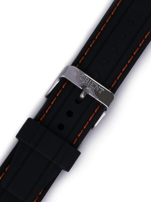 Silikon-Uhrenarmband Orient VDFCKSZ 22mm (für Modell FUNG3), schwarz