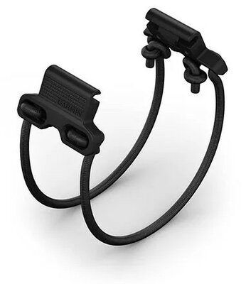 Silikon-Uhrenarmband Garmin 20mm Bungee Mount (für Garmin Fenix 8/7S/6S (43mm), u.a.), schwarz, QuickFit, 010-13249-00