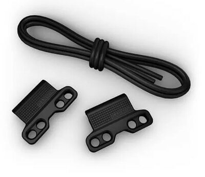Silikon-Uhrenarmband Garmin 22mm Bungee Mount (für Garmin Fenix 8/7/6 (47mm), Epix 2 u.a.), schwarz, QuickFit, 010-13249-01