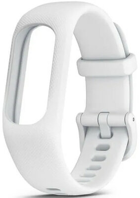 Garmin Vívosmart 5 Armband, Silikon, weiß, weiße Schnalle, Größe S/M
