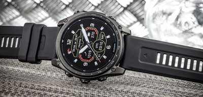 Silikon-Uhrenarmband Ricardo 26mm (für Garmin Fenix 8/7X/6X (51mm), Tactix u.a.), schwarz, QuickFit