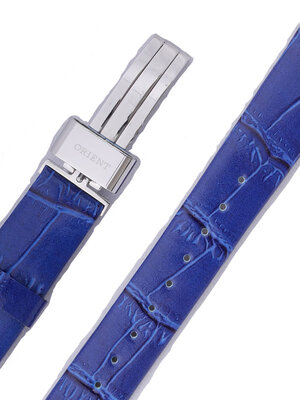 Leder-Uhrenarmband Orient UDBZFSD 13mm (für Modell NRAH), blau