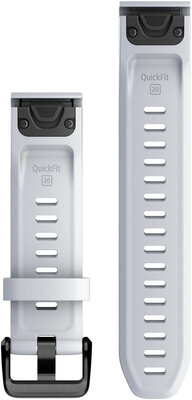 Silikon-Uhrenarmband Garmin 20mm (Fenix 7S/6S/5S), weiß V3, QuickFit, 010-13102-03