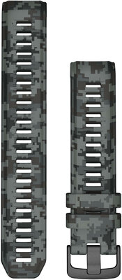 Silikon-Uhrenarmband Garmin (für Instinct 2), grau/Camouflage, 010-13105-04