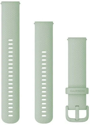 Silikon-Uhrenarmband Garmin 20mm (für Venu, Venu Sq, Venu 2 plus u.a.), grün, Quick Release, + verlängertes Teil, 010-12924-82