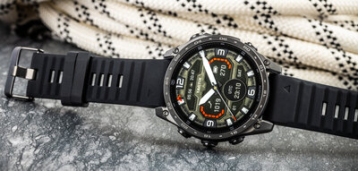 Silikon-Uhrenarmband Ricardo 22mm (für Garmin Fenix 8/7/6 (47mm), Epix 2 u.a.), schwarz V1, QuickFit