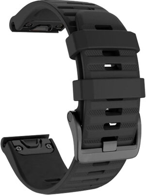 Silikon-Uhrenarmband Ricardo Livigno 22mm, Black, QuickFit