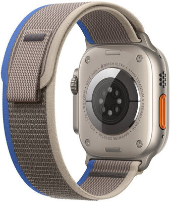 Nylon-Uhrenarmband Apple (für Apple Watch 42/44/45/49mm), braun, Größe S/M