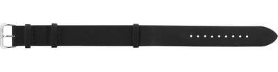 Leder-Uhrenarmband Morellato Vintage 5764D75.019 M, schwarz, NATO