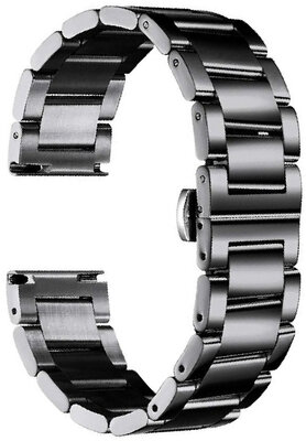 Stahlarmband Ricardo Siena, schwarz, + Uhrenarmbandverkürzer