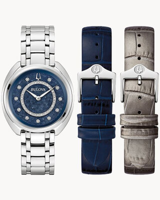 Bulova Classic Duality 96X160 (+ 2x Ersatz-Uhrenarmband)